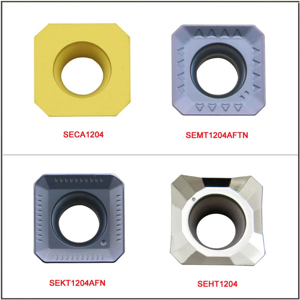 10PCS SEHT1204AFFN SOMT12T308 SEET13T3AGSN SEEN1203AFTN Square finish milling insert for General processing of steel parts