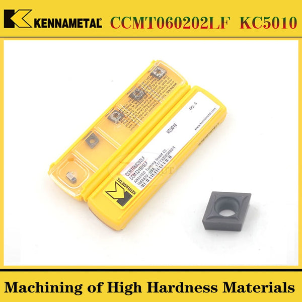 10PCS kennametal  CCMT060202LF CCMT060204LF KC5010 High Hardness Stainless Steel Turning Blade
