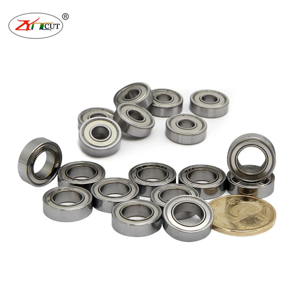 10Pcs/set MR106 MR126 686 696 606 626 636ZZ  Double sided iron sheet seal Small diameter ball bearing with inner diameter of 6mm