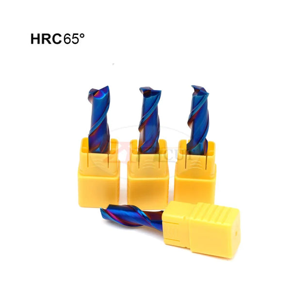 1PCS Cutting HRC65 2 Flute D1 2 3 4 5 6 8 10 12 16mm End milling cutter for tungsten steel milling with high hardness cemented