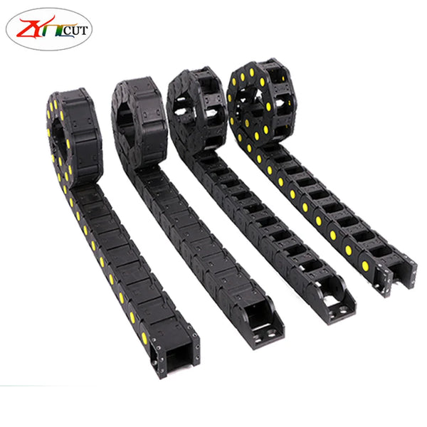 25x25 25x38 25x40 25x50mm 25x57mm L1000mm Closed Bridge Nylon Cable Track Tank Drag Chain  of Engraving Machine Tool Accessories