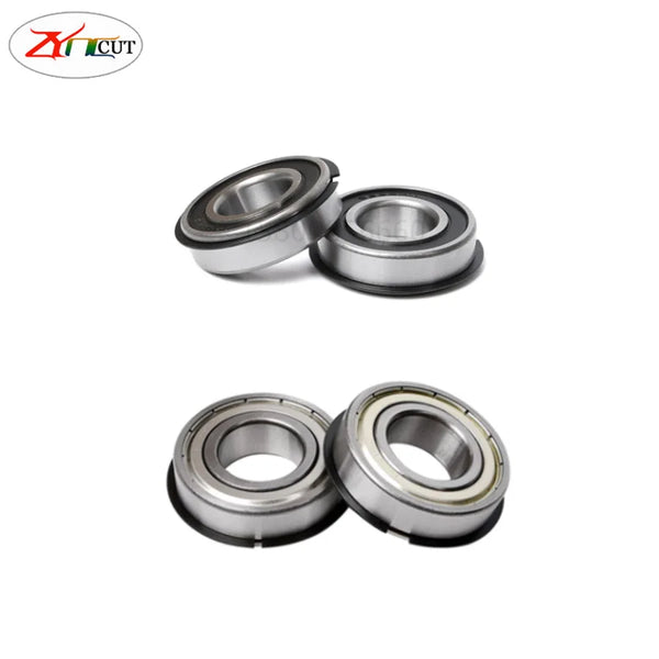 2Pcs/set  High quality Flange deep groove ball bearing F6000 F6001 F6002 F6003 F6004 F6005 F006 F6008 F6010ZZ RS  ball bearing