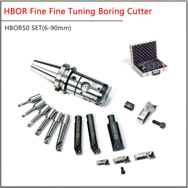 A SET Stanny BT40 BT50 SK40 SK50-HBOR50 HBOR63 6-150mm Micro-finishing Cutter Fine Precision Boring System G2.5 Accuracy 0.002mm