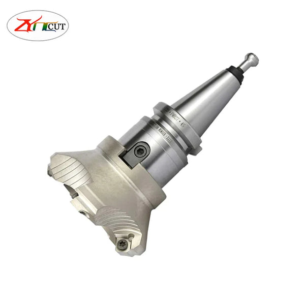 BT30 BT40-km12 50 63 80 100 125 160mm 45degree Flat milling and finishing cutter head seht1204 milling cutters for machine tools