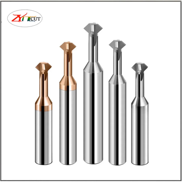 Hard Alloy Tungsten Steel Upper and Lower Chamfering Cutter Inner Hole Forward and reverse deburring double-sided T-shaped mill