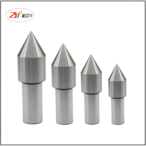 Lathe Straight Handle White Steel Alloy Tip Dead Center Morse 5 4 3 2 Rotary Movable Center Head Accessories Tungsten Steel Tip