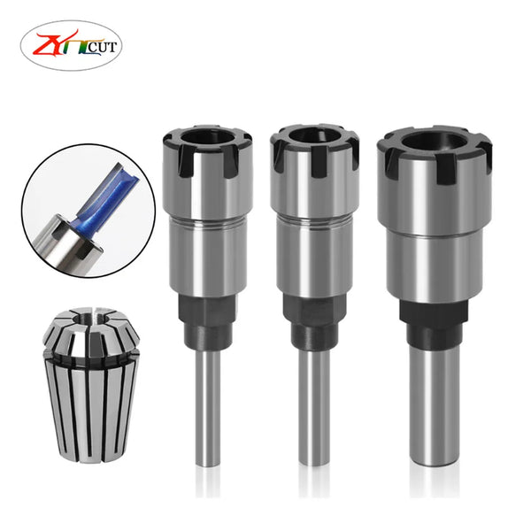 Milling Cutter extension Rod 1/4in 8mm 1/2in handle engraving machine ER16 ER20 chuck extension Rod