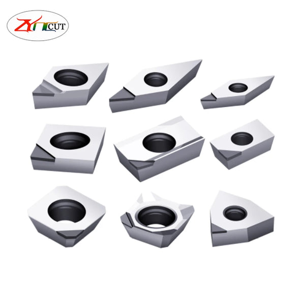 PCD CBN Blade Turning Insert Processing of High Hardness Quick Fire Steel CCGT060204 DCGT070204 VCGT110304 TCGT16T304 VNMG160404