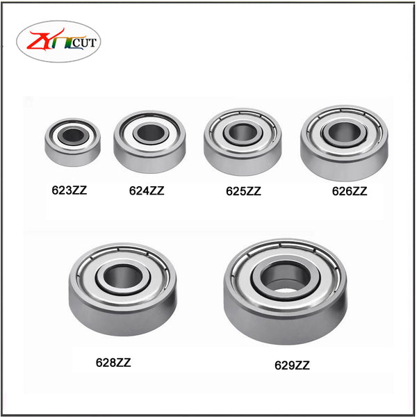 Miniature high speed deep groove ball bearing 623 624 625 626 627 628 629ZZ RS Double sided plastic seal, double sided steel plate seal ball bearing