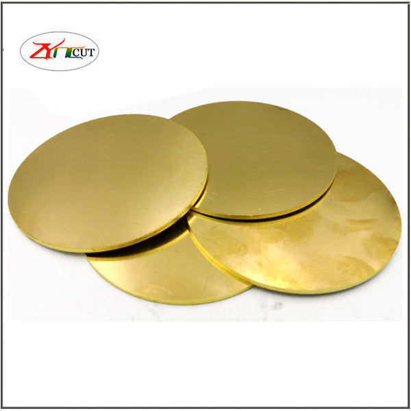 H62 Diameter 30 50 60 80 100  150 200mm thick 0.5 1.0 2.0mm Brass disc brass gasket Pure copper round plate Brass parts cutting