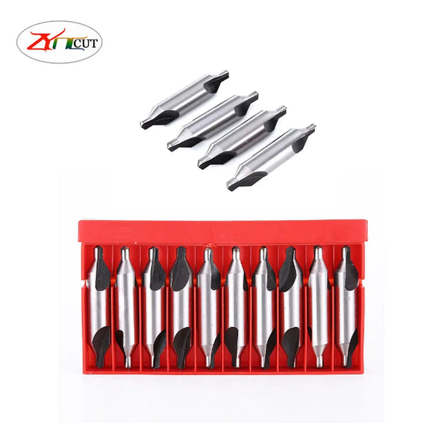 1 1.5 2 3 4 5 6 8 10mm center drill High speed steel full grinding center bit,White steel center positioning bit，HSS Center bit