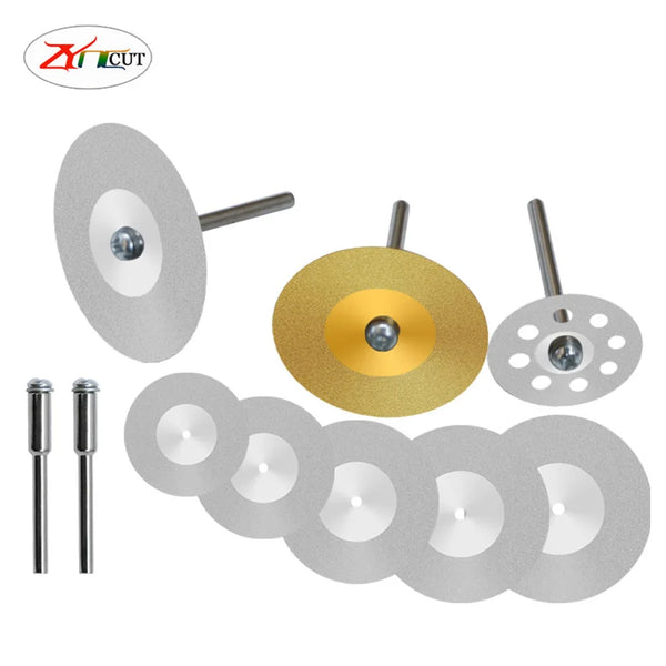 16-60mm Titanium plated emery cutting blade electric grinding small saw blade glass jade polishing grinding wheel grinding blade