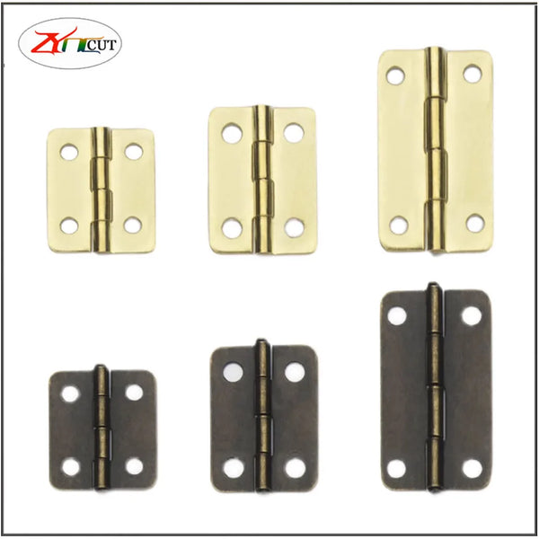 20Pcs Mini Small Hinge Flat Iron hinge wooden box packaging box jewelry box gift box folding manual DIY Hinge