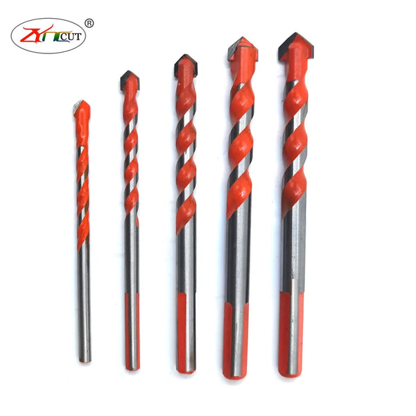 5pcs 5 6 8 10 12mm Triangular Bit Multi function Triangle Bit Super Hard Alloy Concrete Cement Wood Drilling Electric Drill Bit