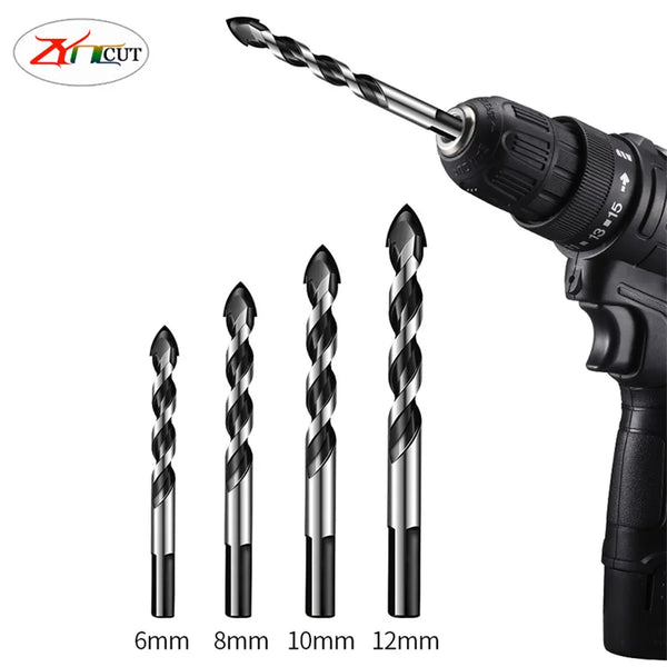 6 8 10 12mm Triangular bit Multi function triangle bit super hard alloy concrete cement wood drilling electric drill bit