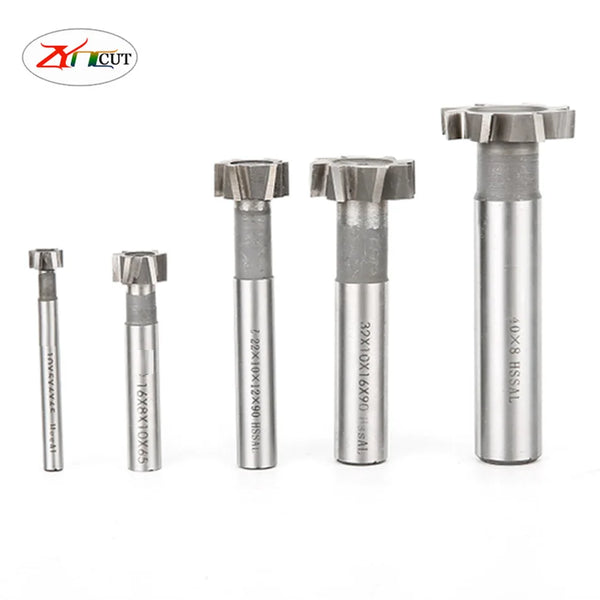 8 10 12 16 18 20mm HSS T-groove milling cutter Superhard straight shank white steel high speed steel T-groove milling cutter