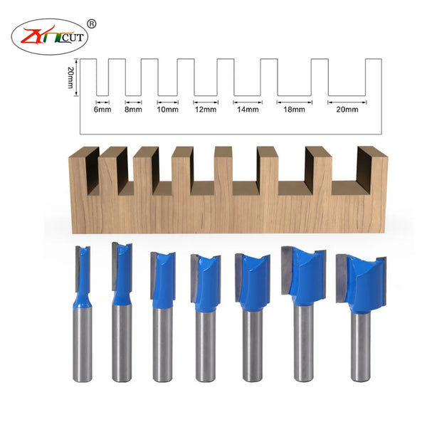 8mm handle 6 8 10 12 14 18 20mm Wood Slotting Knife Slotted Double Edge Alloy Milling Cutter For Woodworking