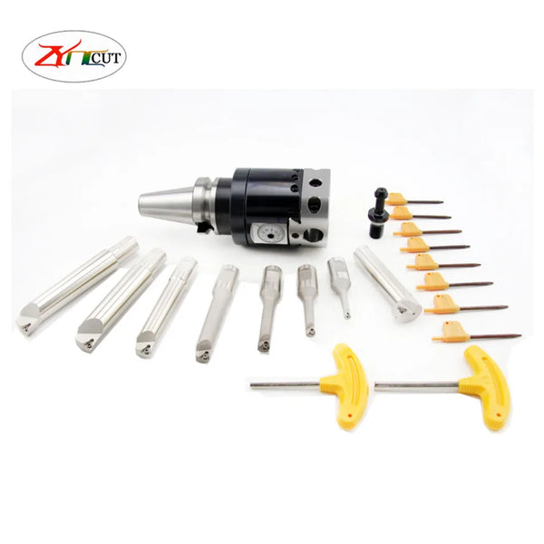 A SET BT40 BT50 NT40 MT4-NBH2084-8PCS 8-280mm precision boring system Adjustable single edged  boring cutter Hole cutting tool