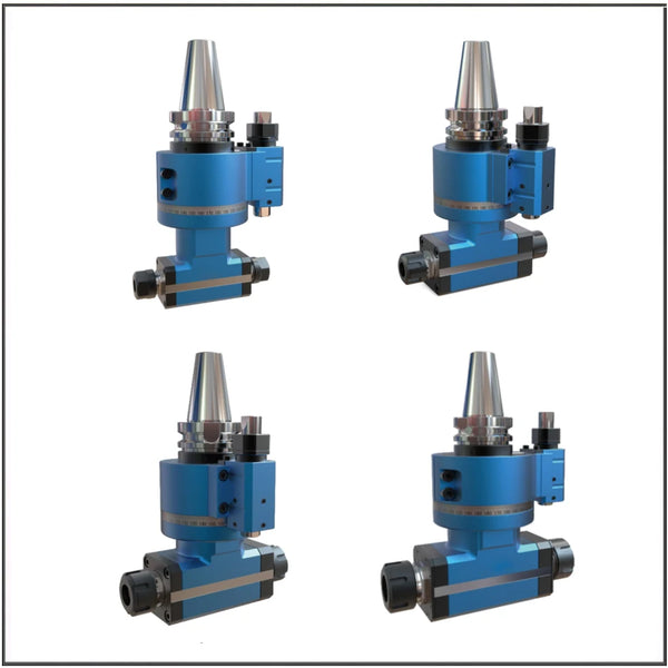 BT30 BT40-AG90-ER16 ER25 ER32 ER40x2 CNC side milling head right angle head transverse  Double head 90 degree angle head