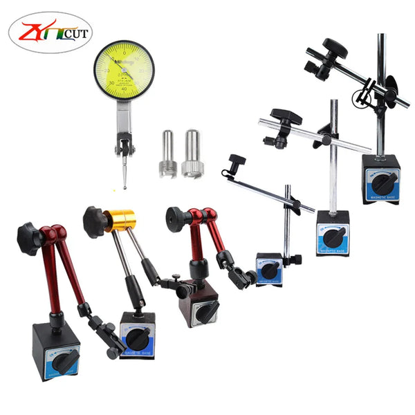 Dial Test Indicator Gauge Universal Magnetic Base Holder Stand Table Scale Precision Indicators Center Finder Measurement Tool