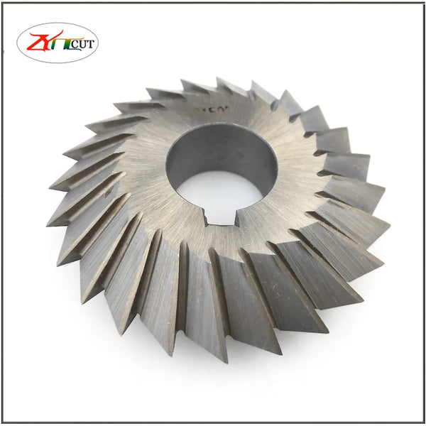 HSS Angle milling cutter Dia 60 75 90 100mm Degree 30 45 60 90  V-groove double angle milling cutter symmetrical milling cutter