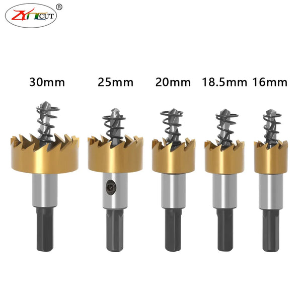 HSS Drill Bit Iron sheet iron plate aluminum alloy reaming drilling set drill bit stainless steel titanium plated hole opener