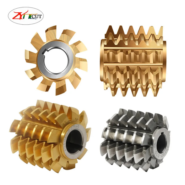 M0.5/M0.6/M0.7/M0.8/M1.0/M2.0/M3.0M/M4.0/M5.0 Gear hob Modulus PA 20 degrees HSS Titanium Coating Gear hob Gear Cutting Tools