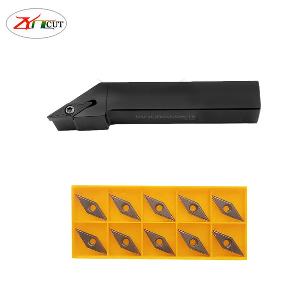 SVJCR 2020K16 2525M16 3232P16 93 degrees External Turning Tool for VCMT160404 Cylindrical copying lathe tool right hand knife