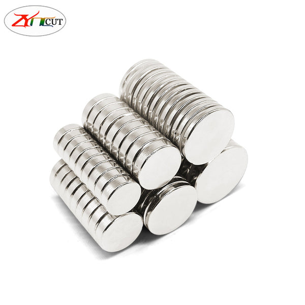 Diameter 20mm thick2 3 4 5 8 10 15 20mm NdFeB Powerful magnet high magnetic circular rare earth permanent magnet sheet electroplating